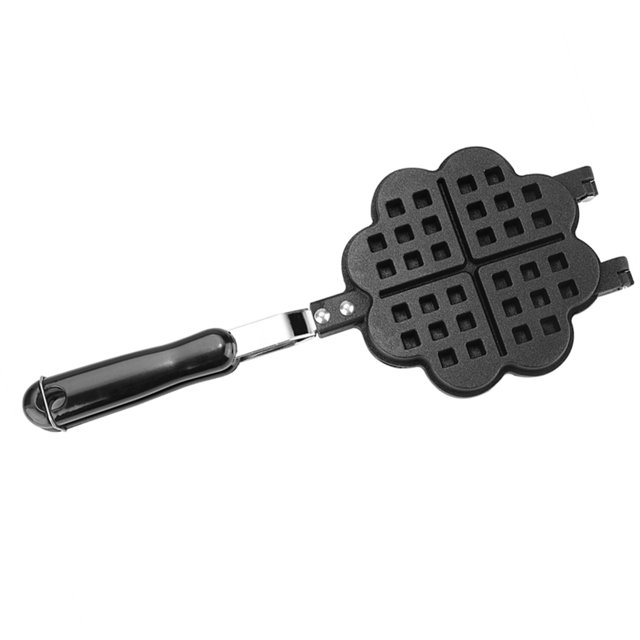 Heart Shape Waffle Maker Pan, Non Stick & Durable, Aluminum Alloy Baking Tool for Sweet Breakfast