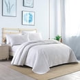 thumbnail image 2 of King Size Quilt - Soft Bed Summer Quilt Lightweight Microfiber Bedspread- Modern Style Coin Pattern Coverlet for All Season - 3 Piece (1 Quilt, 2 Pillow Shams), 2 of 7