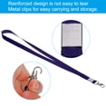 thumbnail image 3 of Uxcell 17" x 0.6" Neck Lanyards with Swivel Hook Clip for ID Badge Keys Navy Blue 50 Pack, 3 of 5