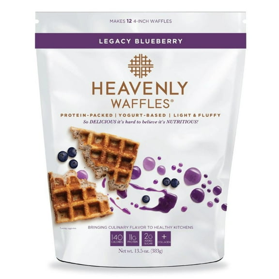 Heavenly Waffles Legacy Blueberry, 13.5 oz
