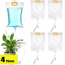 Plant Water Bag Automatic Plant Watering Drip Irrigation Kit with 3.5 L Water Bag and Adjustable Control Valve Switch Automatic Drip Irrigation Kits for Indoor Outdoor Garden