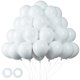 thumbnail image 1 of Globos de fiesta Voircoloria, 105 unidades, blancos, 30 cm, para decoración, 1 of 8