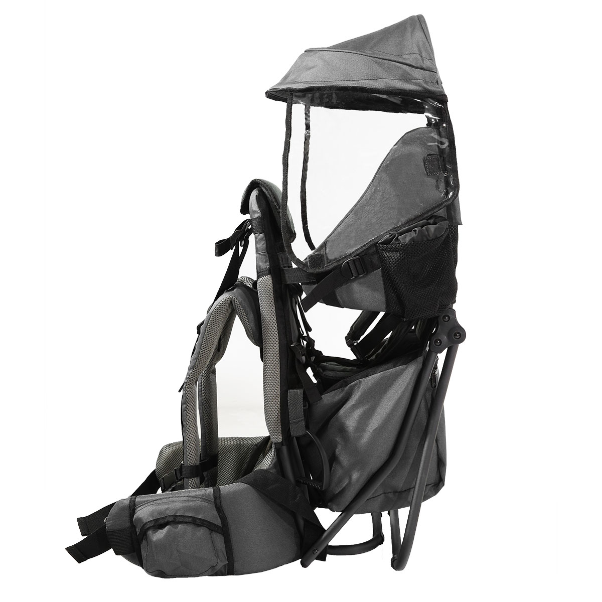Clevr Cross Country Lightweight Toddler Baby Hiking Child Carrier, Grey