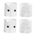 thumbnail image 1 of Juego de 2 puños blancos para camisas de mujer, mangas falsas de moda para blusas, chaquetas y suéteres, 1 of 8