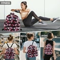 thumbnail image 6 of HAWEE Drawstring Backpack Water Resistant String Bag Sports Gym Sack Lightweight Sackpack with Side Pocket for Men Women, 6 of 7