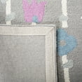 thumbnail image 4 of SAFAVIEH Kids Antoinette Floral Wool Area Rug, Grey/Pink, 4' x 6', 4 of 7