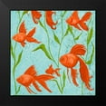 thumbnail image 2 of Ritter, Gina 15x15 Black Modern Framed Museum Art Print Titled - School of Fish II, 2 of 5
