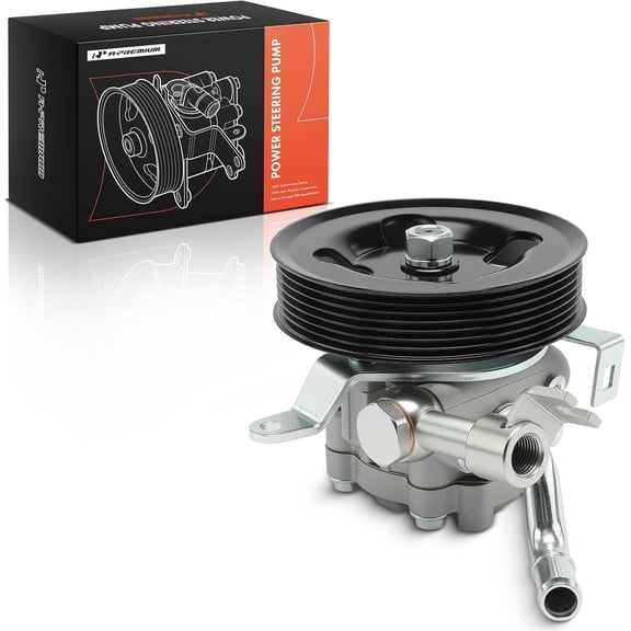 A-Premium Power Steering Pump, with Pulley, Compatible with Nissan Frontier 2005-2019, Pathfinder 2005-2012, Xterra 2005-2015 & Suzuki Equator 2009-2012, 4.0L, Replace# 491109CA0A, 49110EA200