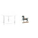 thumbnail image 1 of Mesa auxiliar redonda de acrílico,Mesa auxiliar redonda de acrílico,mesita de noche.,Mesa auxiliar redonda pequeña de acrílico transparente para bebidas,Figura de caballo,Figura de, 1 of 8
