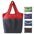 thumbnail image 5 of Patchwork Folding Shopping Bag Reusable Large Capacity Grocery Bag for Convenient Travel, 5 of 8
