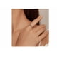 thumbnail image 3 of Anillo Flor De Tulipán Plata 925 Cristal Regalo Para Mujer Xtellar blanco, 3 of 4