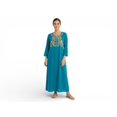 thumbnail image 1 of Chemin de Moda Women's Embroidered Maxi Dress Floral Chest Design, 1 of 1