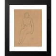 thumbnail image 2 of Stanisław Wyspiański 15x18 Black Modern Framed Museum Art Print Titled - A Woman's Act ., 2 of 5