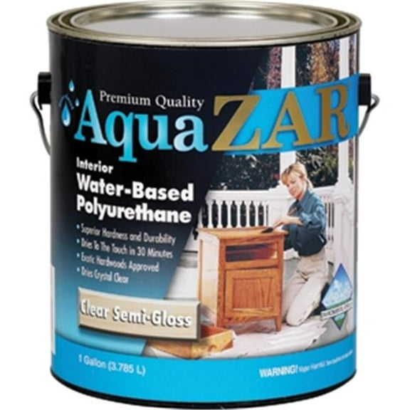 345 1 Gallon Aqua Zar Water Based Polyurethane - Semigloss