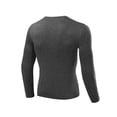 thumbnail image 2 of Men's Compression Baselayer Long Sleeve Shirt Cool Dry Athletic Sports Tops, 2 of 2