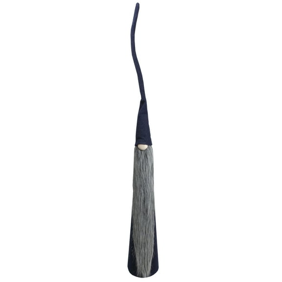 Northlight Tall Cone Gnome with Long Beard Christmas Figure - 32" - Navy Blue and Gray