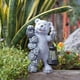 thumbnail image 4 of Garden Bear Statue Solar LED Bear Statue Welcome Sign Decor Ornaments, 4 of 5