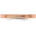 thumbnail image 3 of Avariah Diamonds Solid Sterling Silver Stackable Expressions Pink-plated Grooved Ring - Ring Size 8.0, 3 of 7
