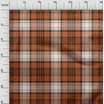 thumbnail image 3 of oneOone Cotton Silk Rust Brown Fabric Tartan Dress Material Fabric Print Fabric By The Yard 42 Inch Wide, 3 of 4