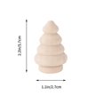 thumbnail image 4 of 10 Pcs Miniature Gifts Craft Blank Peg Doll Unfinished Peg Dolls Unfinished Wooden Tree Xmas Tree Drawing Toy Chrismas Gifts, 4 of 4