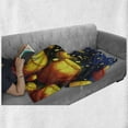 thumbnail image 6 of Lantern Soft Flannel Fleece Throw Blanket, Floating Fanoos Like Devices on Sky Auspicious Culture Chinese, Cozy Plush for Indoor and Outdoor Use, 50" x 60", Dark Blue Orange, by Ambesonne, 6 of 6