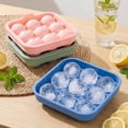 thumbnail image 6 of Silicone Soccer Ball Ice Cube Mold 3*3, 2.2" Sphere Ice Ball Maker with Built-in Funnel, Reusable Round Ice Tray for Whiskey and Game Day Party Drinks, 1PCS, 6 of 9