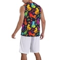 thumbnail image 2 of Sikiie Colorful Cats Basketball Jersey Reversible Men's Mesh Athletic Sports Shirts Training Practice S-4XLSmall, 2 of 6