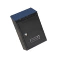 thumbnail image 1 of justharion Rust-proof Mailbox 22x6.5x30cm Wall Mounted Mail Box Secure Case Black, 1 of 8