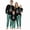 Style3:Green, variant on Christmas Family Pajamas Matching Set, Letter and Leaf Print Holiday Loungewear Sleepwear PJs