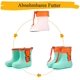 thumbnail image 5 of Botas de goma para niños, niñas y niños, botas de lluvia ligeras, botas de goma antideslizantes impermeables con cordón, 5 of 6