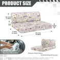 thumbnail image 7 of Uorisanigo RV Dinette Cushion Covers for RV Camper Stretch Daisy Print Sofa Seat Slipcovers Sofa Chair Furniture Protection 1 Backrest Cover & 1 Bench Cover, 7 of 7