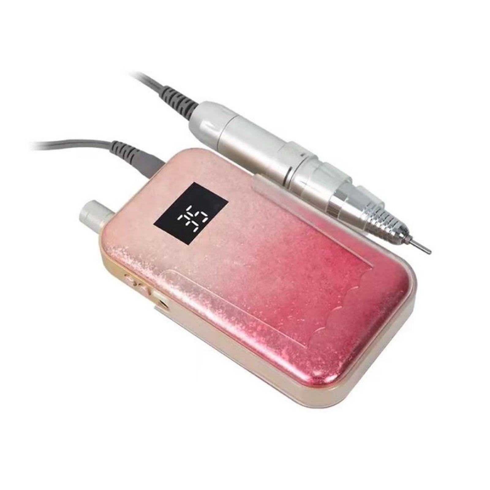 New Pink Gradient Professional Portable 35000 RPM Rechargeable Nail Drill ,Low Noise