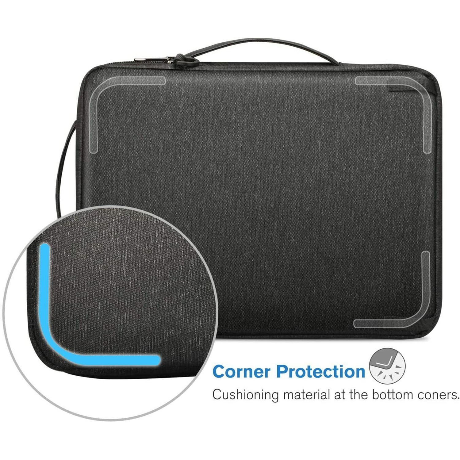 Laptop Shoulder Bag, 14 inch Padded Computer Tablet Carrying Case for Laptop/Book