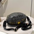 thumbnail image 3 of Diconna Sac Bandoulière pour Femmes avec Bandoulière Réglable Sac Vintage Élégant en Forme de Rugby, 3 of 6