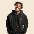 thumbnail image 3 of Dalix UFO Embroidered Fleece Hoodie Mineral Wash Long Sleeve Sweatshirt Mens in Black 2XL XX-Large, 3 of 5