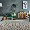 thumbnail image 2 of Ladole Rugs Bolivya Collection Geometric Soft Indoor Modern Area Rugs Carpet in Grey, 5x8(5'3" x 7'6, 160cm x 230cm), 2 of 4