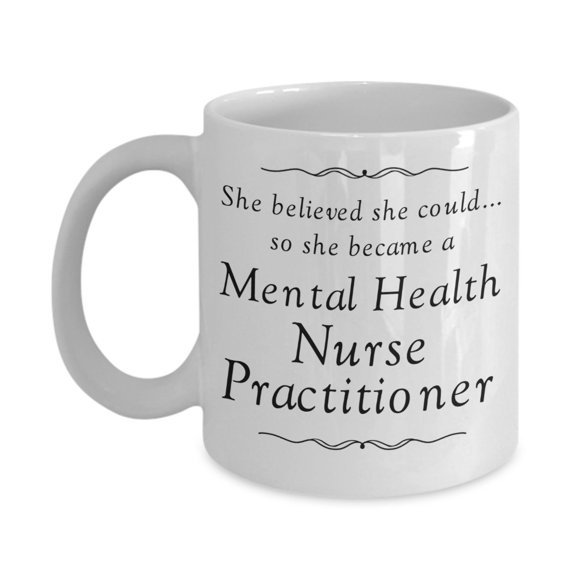 Mental Health Nurse Practitioner Gifts - She Believed She Could Desk Decor - Nursing Student Graduation Gift For Women Nurses