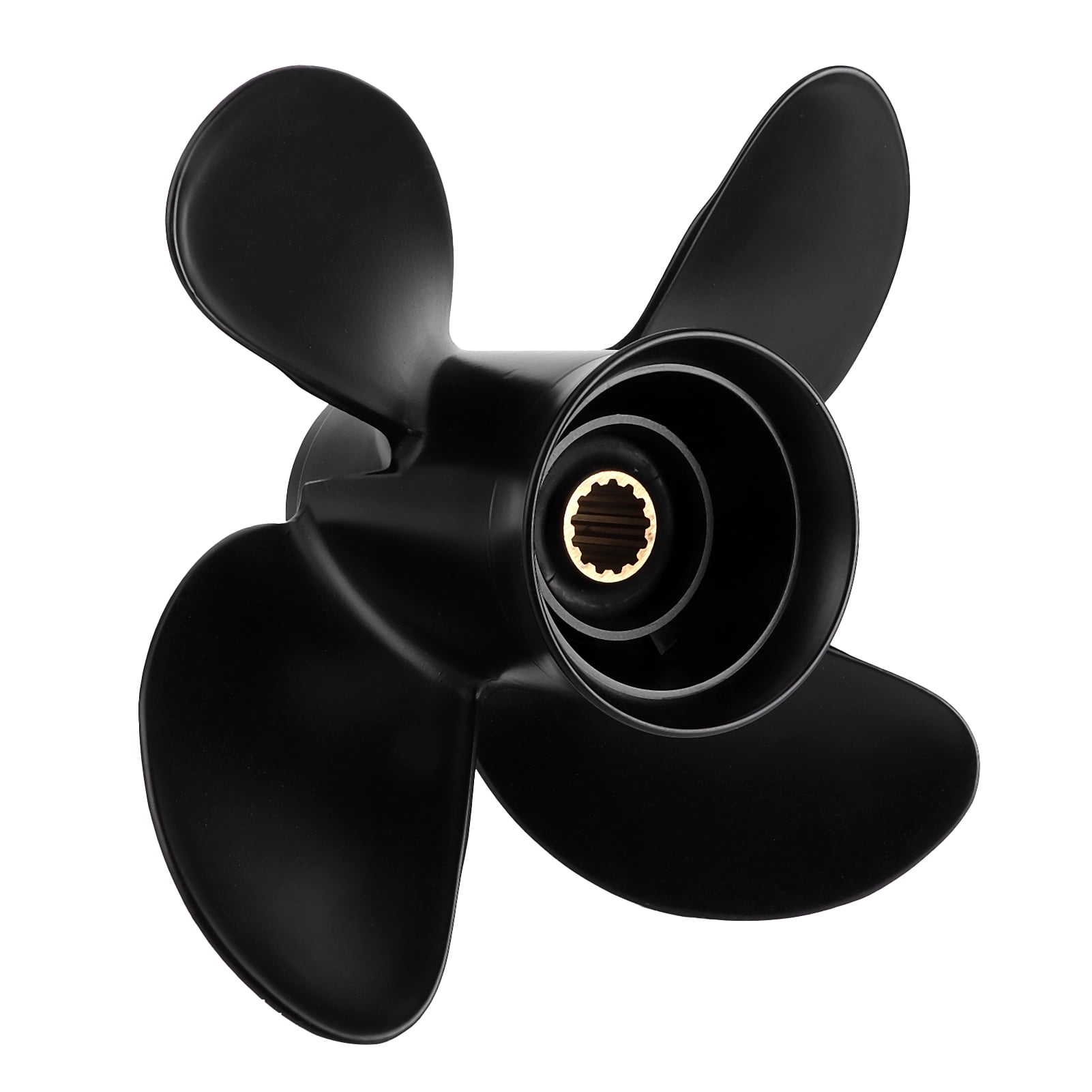 Boat Propeller, 4 Blades 13 Tooth High Thrust Outboard Propeller For Boat Yachts For 3560Hp