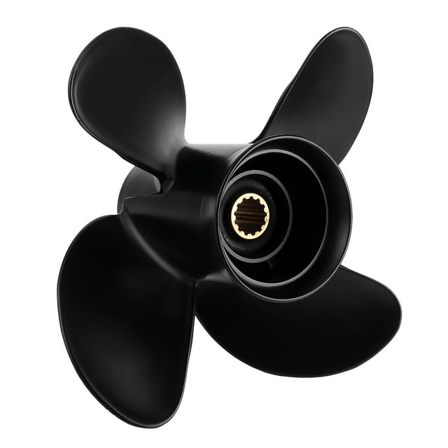 Outboard Propeller, High Thrust Boat Propeller 4 Blades For 35-60Hp Engine For Boat Yachts