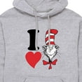 thumbnail image 3 of Dr. Seuss - Valentine's Day with Cat In The Hat - Men's Pullover Hooded Fleece Sweatshirt, 3 of 6