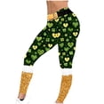 thumbnail image 6 of lcziwo Scrunch Butt Leggings for Women 2025 St Patricks Day Stretchy Tight Trousers Casual High Waisted Tummy Control Yoga Pants Gold XL, Womens Sweaters Clearance, 6 of 8