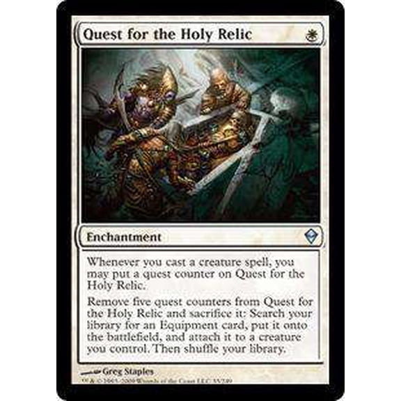 MtG Zendikar Uncommon Quest for the Holy Relic (Foil) #33
