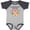 Baseball Heather and Navy, variant on Inktastic My Aunt and Uncle Love Me with Cute Kitten and Flowers Boys or Girls Baby Bodysuit