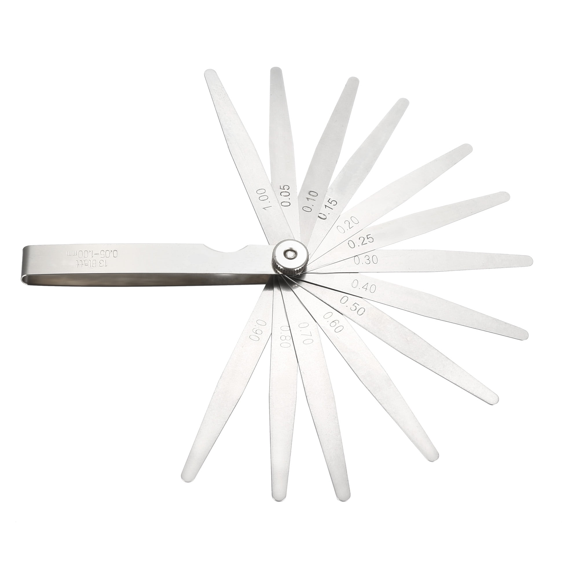 Feeler Gauge 0.051.0mm 13 Pieces Stainless Steel Thickness Gauge for