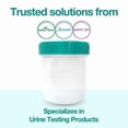 thumbnail image 5 of Pack of 15 Plus 1 Bonus Cup Easy@Home Urine Specimen Collection Cups with Lids- Large 90mL (3oz), 5 of 5