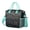 Greenish-blue-16, variant on Vintage Polka Dot Lunch Bag – Dual Compartment Insulated Lunch Box with Adjustable Strap & Multi-pocket Organizer Black & White Dots for Stylish Office or Picnic