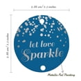 thumbnail image 6 of Inkdotpot Let Love Sparkle Wedding Bottle Tag Real Silver Foil Favor Hang Tags Pack Of 100, 6 of 7