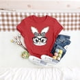 thumbnail image 2 of Alkepwun Easter Shirts for Women Casual Short Sleeve Crewneck Rabbit Print Summer Tops Lightweight Soft Comfort Breathable Vintage Boho Loose Tees, 2 of 5