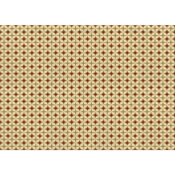 Ahgly Company Indoor Rectangle Patterned Cardboard Brown Gold Area Rugs, 7' x 9'