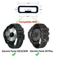 thumbnail image 3 of 10-Pack Silicone Watch Strap Retaining Loops, Anti-Slip Design, Skin-Friendly & Waterproof, 18mm Inner Diameter, White, Compatible with Garmin Venu 2S, vivomove 3s, Garminmove3S, vivoactive 4s,, 3 of 6